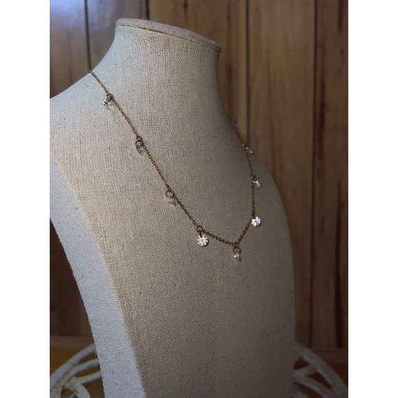 INC International Concepts Shaky Cubic Zirconia Necklace—18” - Picture 8 of 8